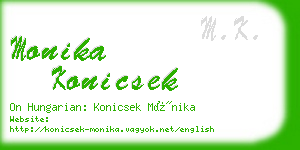 monika konicsek business card